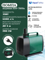 Помпа для аквариума фонтанная насос водяной