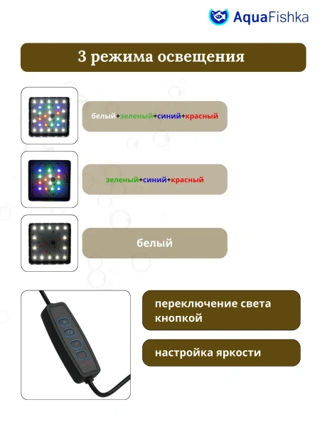Лампа для аквариума и террариума для черепах и рыбок