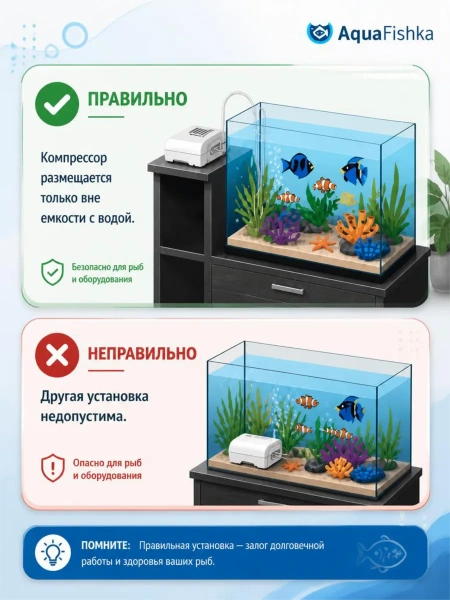 Компрессор для аквариума переносной